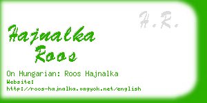 hajnalka roos business card